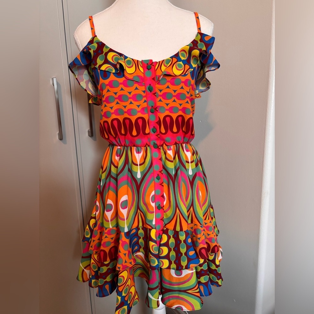 Alexis Multicolour Mini Dress - Picture 4 of 10
